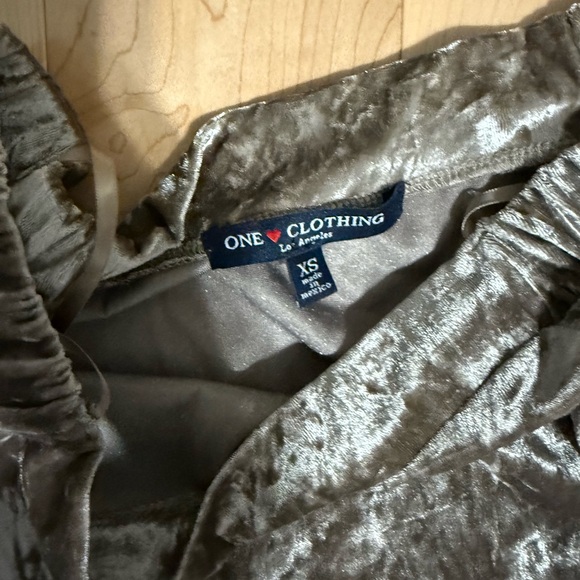 One clothing suede off the shoulder top. - Picture 2 of 2